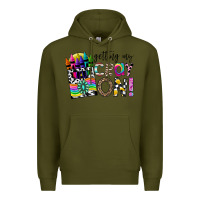 Army Green getting my cray on Premium Hoodie - CowhideDigitalArt