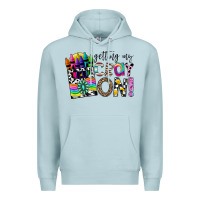 Blue Mist getting my cray on Premium Hoodie - CowhideDigitalArt