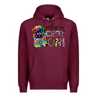 Burgundy getting my cray on Premium Hoodie - CowhideDigitalArt