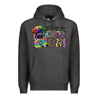 Charcoal Heather getting my cray on Premium Hoodie - CowhideDigitalArt