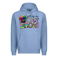 Colony Blue getting my cray on Premium Hoodie - CowhideDigitalArt