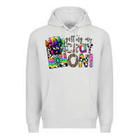 Dove Grey getting my cray on Premium Hoodie - CowhideDigitalArt
