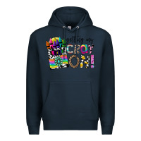 Navy getting my cray on Premium Hoodie - CowhideDigitalArt