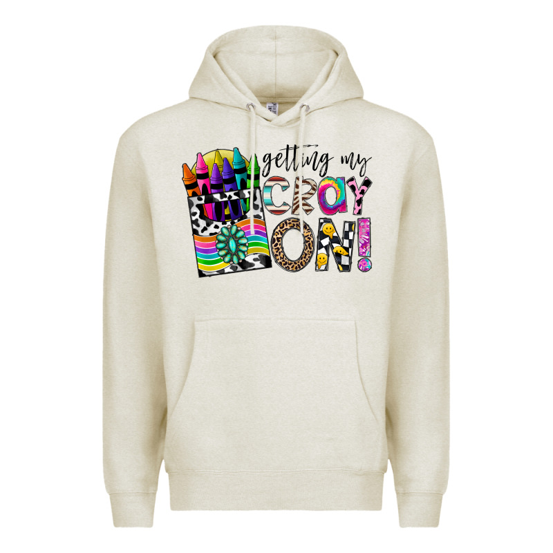 Getting My Cray On Premium Hoodie by CowhideDigitalArt | Teevron