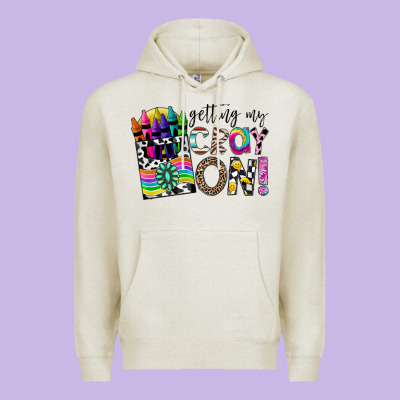 Getting My Cray On Premium Hoodie Designed By Cowhidedigitalart