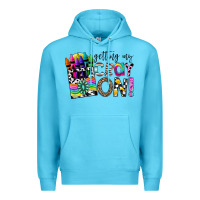 Ocean Blue getting my cray on Premium Hoodie - CowhideDigitalArt