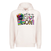 Pale Pink getting my cray on Premium Hoodie - CowhideDigitalArt