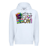 White getting my cray on Premium Hoodie - CowhideDigitalArt