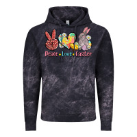 Cloud Black peace love easter Vintage Hoodie - AdoDesignShop