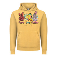 Vintage Mustard peace love easter Vintage Hoodie - AdoDesignShop