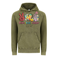 Vintage Olive peace love easter Vintage Hoodie - AdoDesignShop