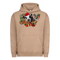 Pigment Burro Christmas Joy Cow Urban Hoodie - CowhideDigitalArt