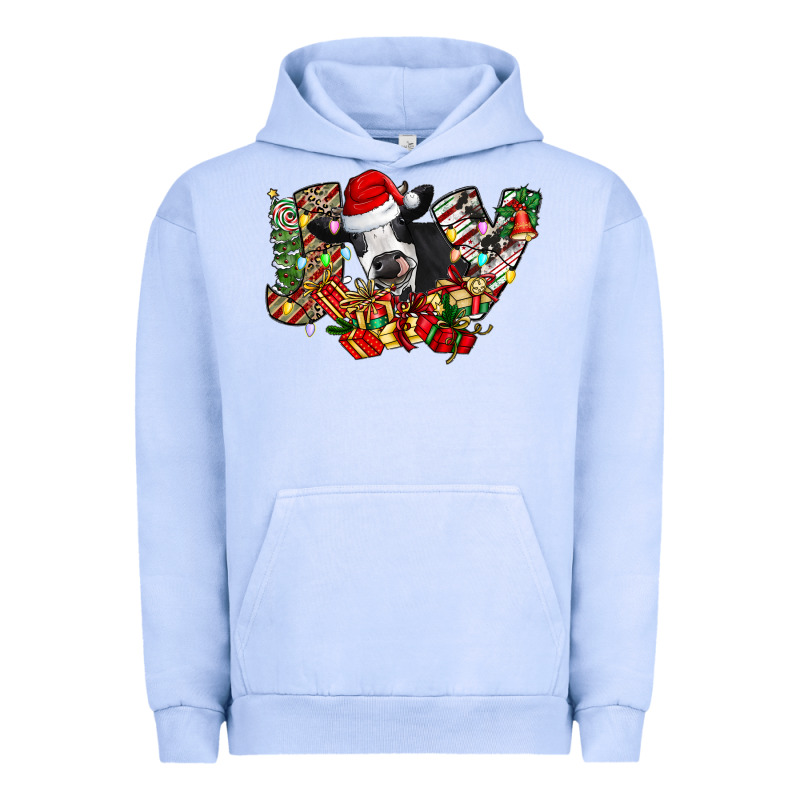 Christmas Joy Cow Urban Hoodie by CowhideDigitalArt | Teevron