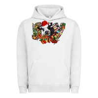 Pigment Lunar Rock Christmas Joy Cow Urban Hoodie - CowhideDigitalArt