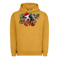 Pigment Peanut Butter Christmas Joy Cow Urban Hoodie - CowhideDigitalArt