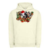 Pigment Pistachio Christmas Joy Cow Urban Hoodie - CowhideDigitalArt