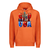 Carrot God bless the USA  4th of july Premium Hoodie - CowGirlArtShop
