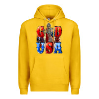 Lemon God bless the USA  4th of july Premium Hoodie - CowGirlArtShop