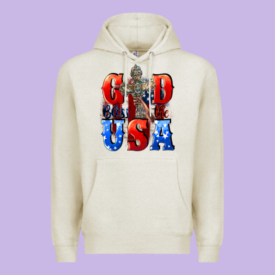God Bless The Usa  4th Of July Premium Hoodie Designed By Cowgirlartshop
