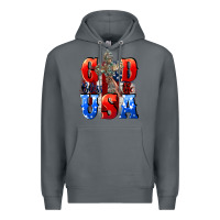 Rock God bless the USA  4th of july Premium Hoodie - CowGirlArtShop