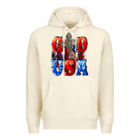 Sandshell God bless the USA  4th of july Premium Hoodie - CowGirlArtShop