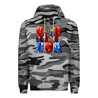 Slate Camo God bless the USA  4th of july Premium Hoodie - CowGirlArtShop