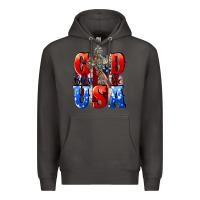 Smoke God bless the USA  4th of july Premium Hoodie - CowGirlArtShop