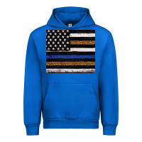 Cobalt Back to blue USA flag leopard police 20oz tumbler Urban Hoodie - Neo Western
