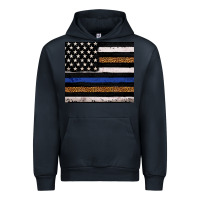 Navy Back to blue USA flag leopard police 20oz tumbler Urban Hoodie - Neo Western