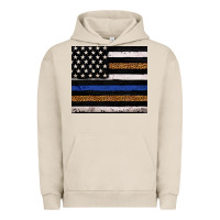 Pigment French Oak Back to blue USA flag leopard police 20oz tumbler Urban Hoodie - Neo Western