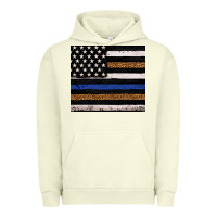 Pigment Pistachio Back to blue USA flag leopard police 20oz tumbler Urban Hoodie - Neo Western