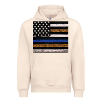 Sandshell Back to blue USA flag leopard police 20oz tumbler Urban Hoodie - Neo Western