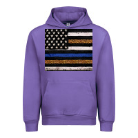 Tulip Back to blue USA flag leopard police 20oz tumbler Urban Hoodie - Neo Western