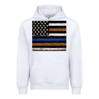White Back to blue USA flag leopard police 20oz tumbler Urban Hoodie - Neo Western