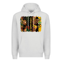 Dove Grey juneteenth brush stroke Premium Hoodie - HRA Design Shop