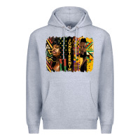 Heather Grey juneteenth brush stroke Premium Hoodie - HRA Design Shop
