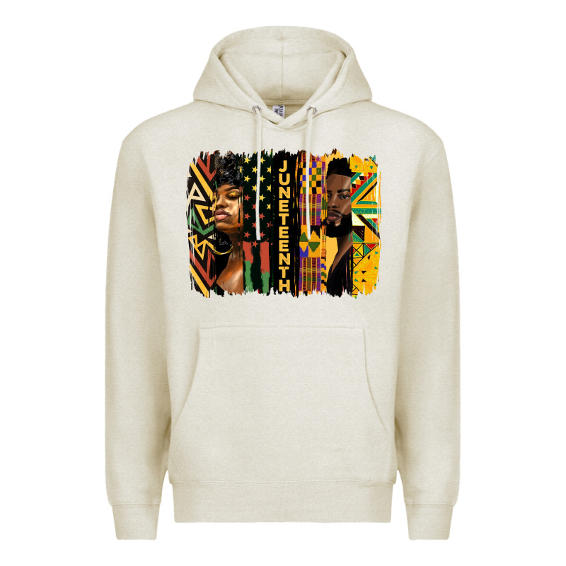 Juneteenth Brush Stroke Premium Hoodie by HRA Design Shop | Teevron