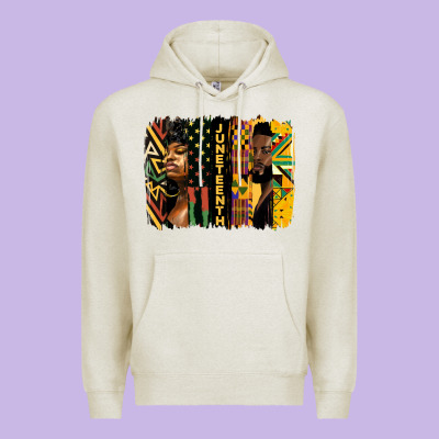 Juneteenth Brush Stroke Premium Hoodie Designed By Hra Design Shop
