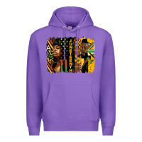 Purple juneteenth brush stroke Premium Hoodie - HRA Design Shop