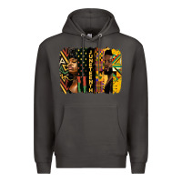 Smoke juneteenth brush stroke Premium Hoodie - HRA Design Shop