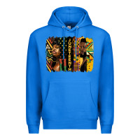 True Royal juneteenth brush stroke Premium Hoodie - HRA Design Shop