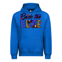Cobalt Back the blue with lightning bolt Urban Hoodie - Neo Western