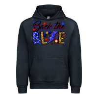 Navy Back the blue with lightning bolt Urban Hoodie - Neo Western