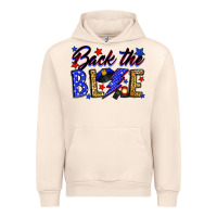 Sandshell Back the blue with lightning bolt Urban Hoodie - Neo Western