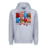 Heather Grey Boom boom baby Premium Hoodie - Neo Western