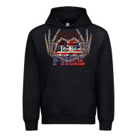 Black Born to be free 4th of July Urban Hoodie - CowGirlArtShop