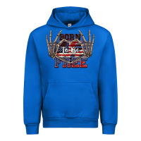 Cobalt Born to be free 4th of July Urban Hoodie - CowGirlArtShop