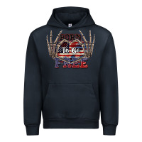 Navy Born to be free 4th of July Urban Hoodie - CowGirlArtShop