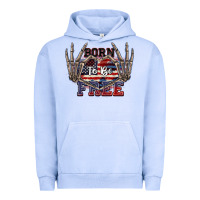 Pigment Grape Ice Born to be free 4th of July Urban Hoodie - CowGirlArtShop