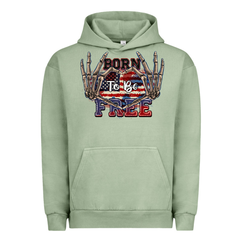 Born To Be Free 4th Of July Urban Hoodie by CowGirlArtShop | Teevron